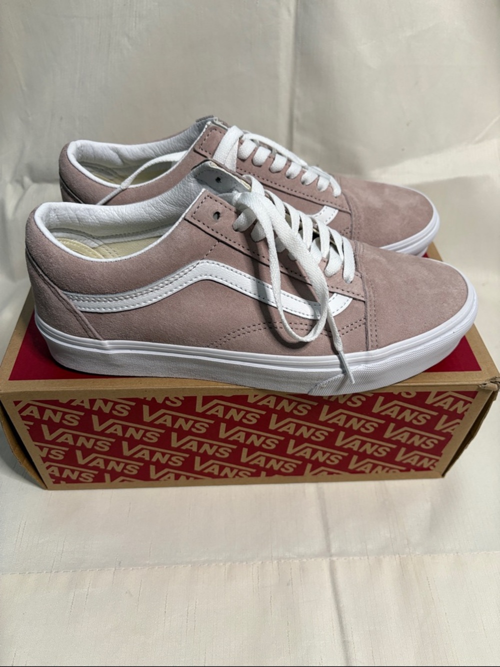 Vans Old Skool Pig Suede Sneakers - Taupe - Picture 3 of 10